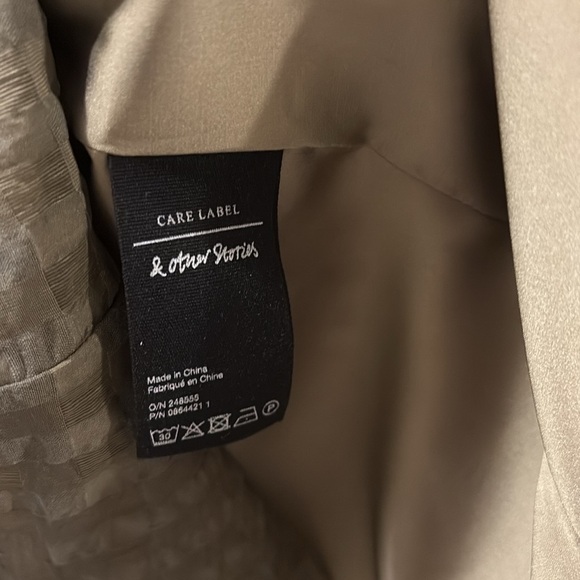 & Other Stories Green Puff Sleeve Sheath Dress - size 10 - NWT - Picture 3 of 6